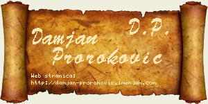Damjan Proroković vizit kartica